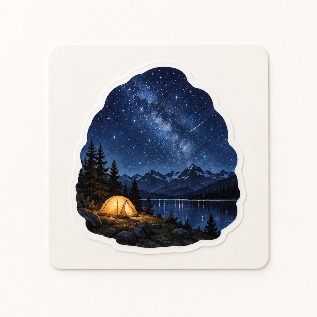 Stargazer Tent Sticker
